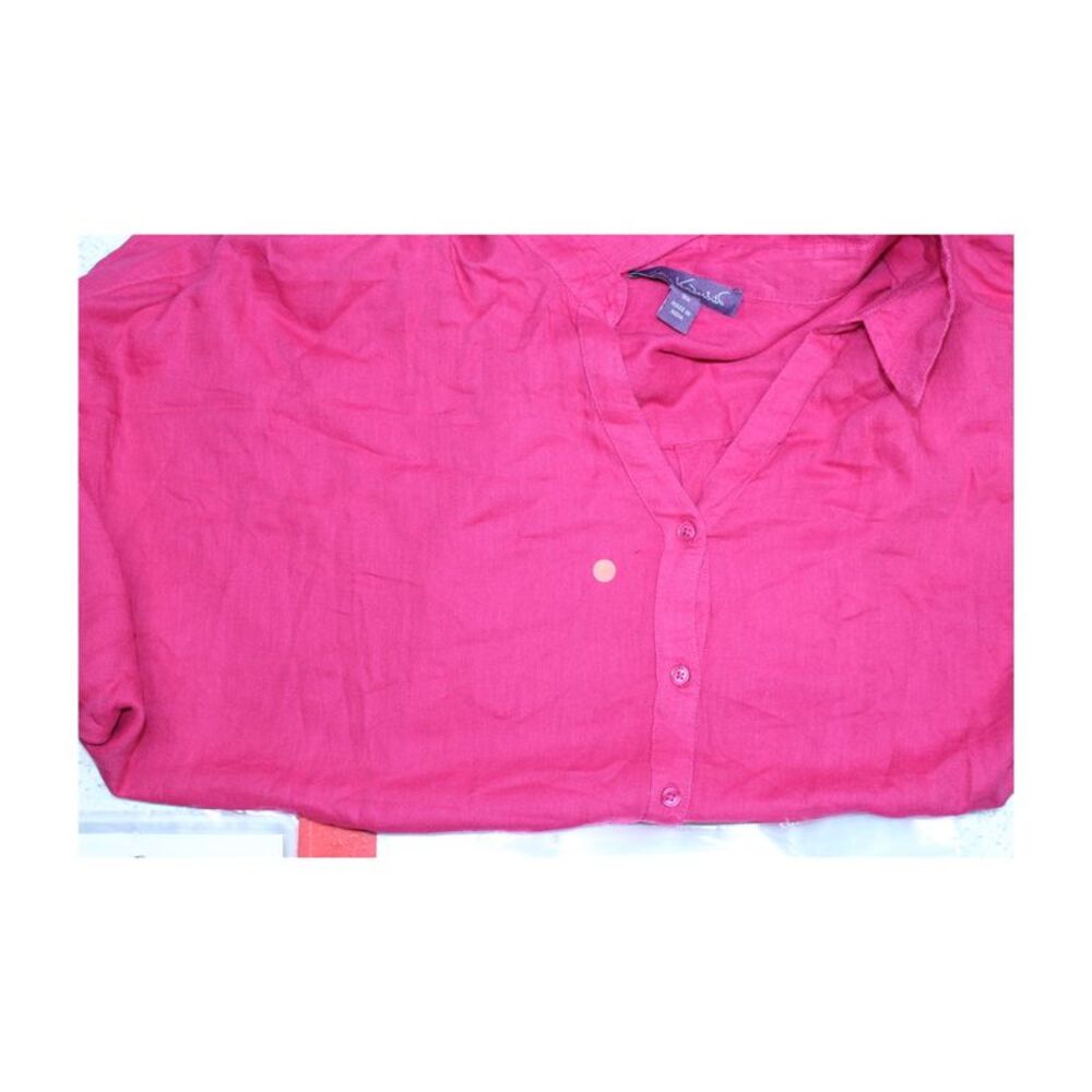 Gloria Vanderbilt Womens Solid Button Down Blouse… - image 2